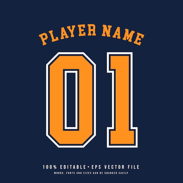 Vector gray jersey number basketball team name printable text effect editable vector 01 jersey number