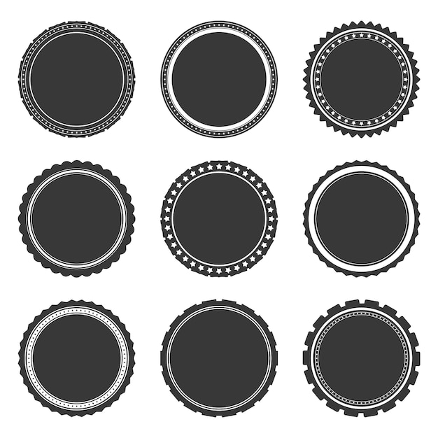 Gray labels temlates vector eps10 illustration