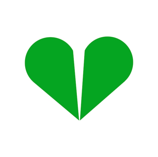 Gray love vector symbol Gray heart icon
