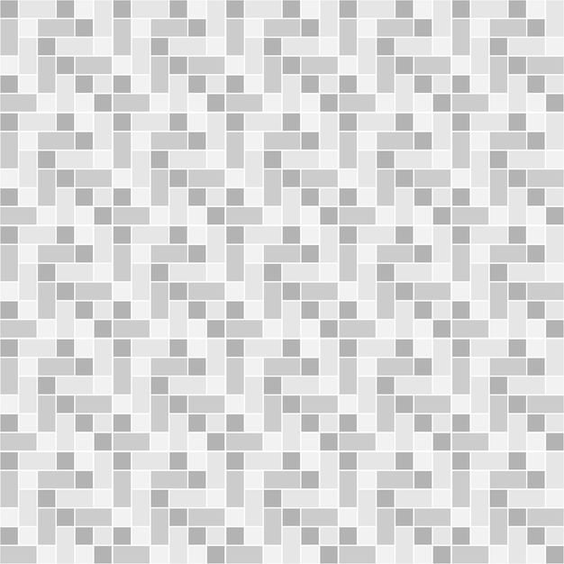 Vector gray mosaic wall background. bathroom or kitchen tiles texture template. seamless pattern