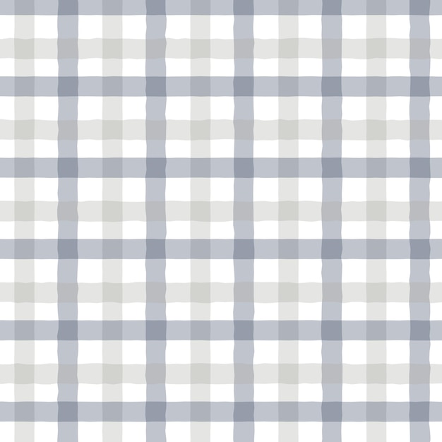 Gray Pastel Tartan Background Banner Seamless Pattern Print