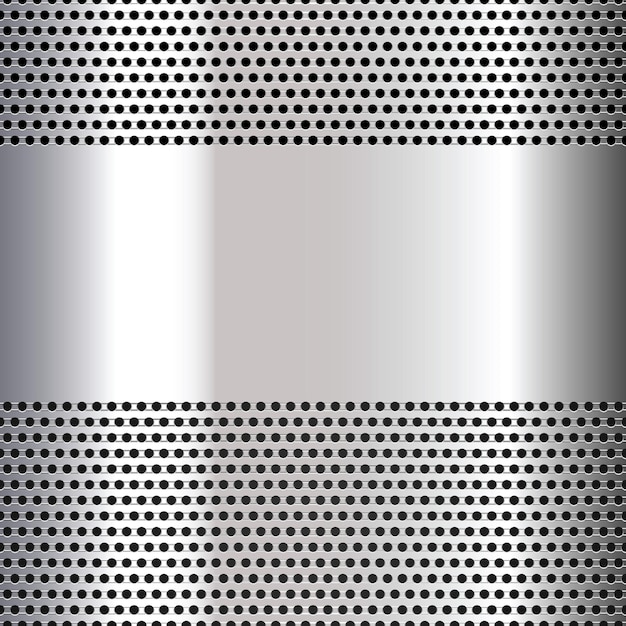 Gray perforated background