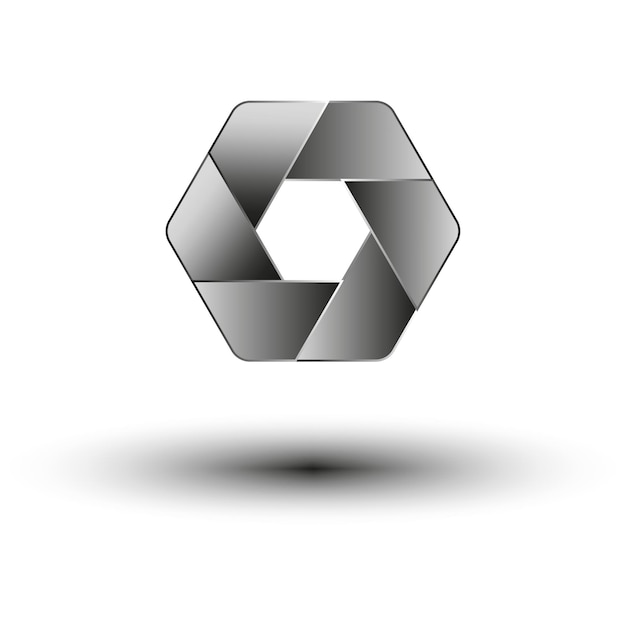 Vector gray polygon icon vector illustration eps 10 stock image