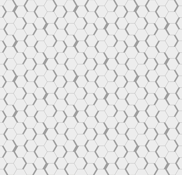 Gray seamless honeycomb hexagonal art wall texture