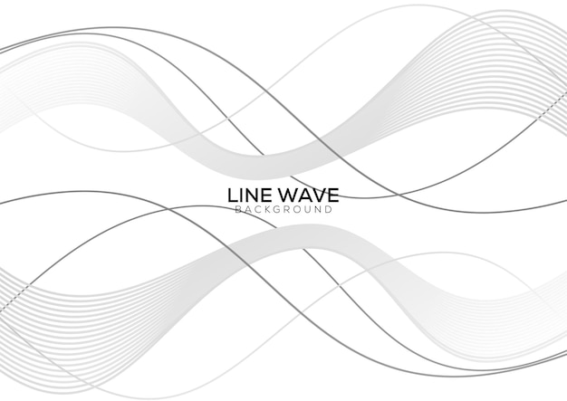 灰色の形の波状の背景のバナー