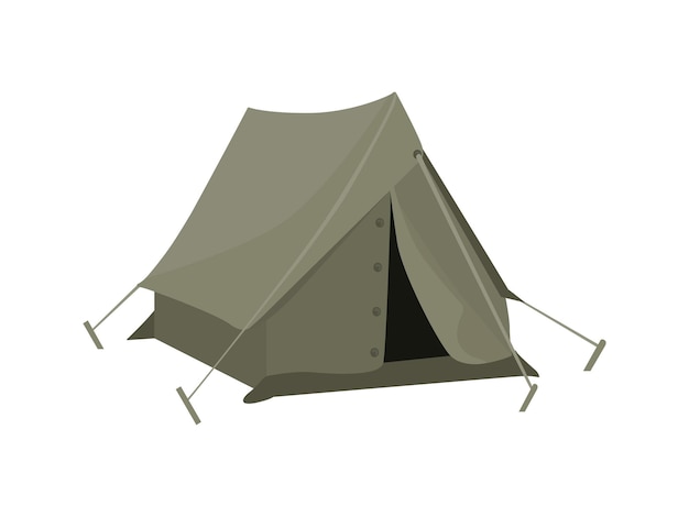 gray tent camping travel vector