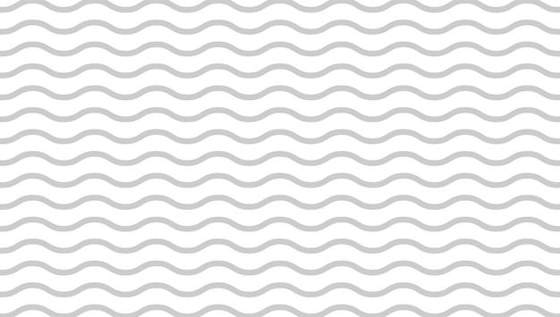 Gray waves on a white background. seamless pattern.