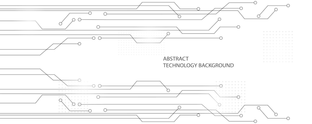 Gray and white technology background image Line design for communication connections in digital