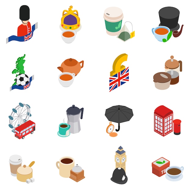 Great britain icon set