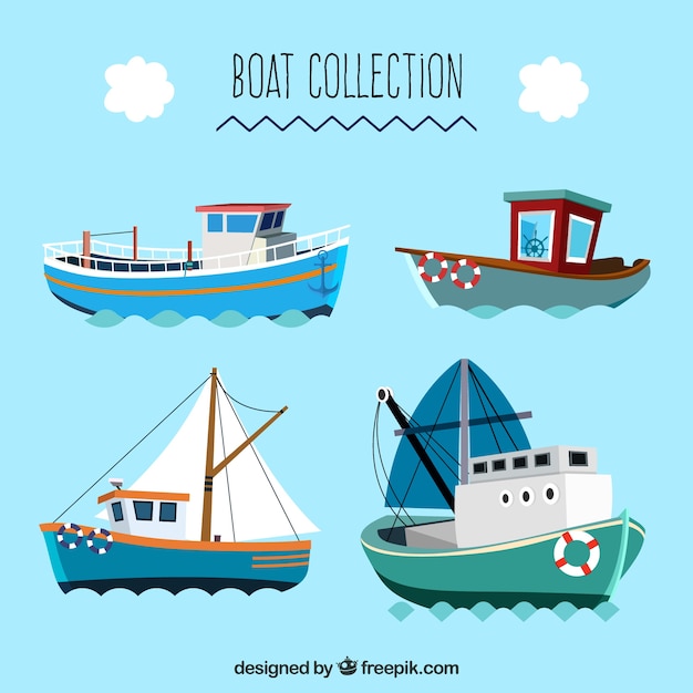 Great collection of flat boats