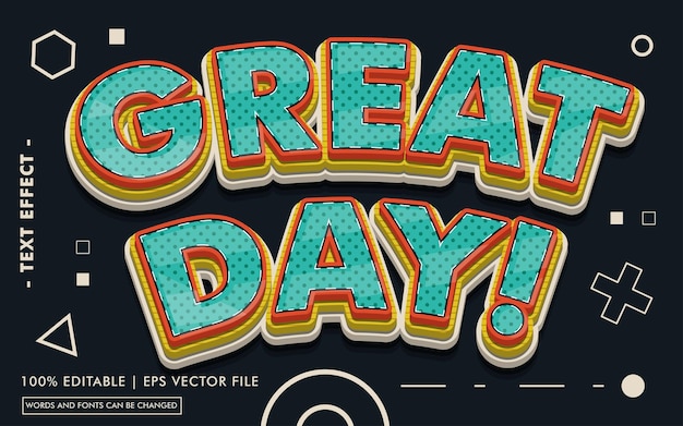 Great day! text effect style