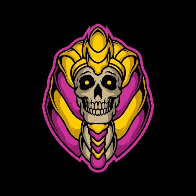 Vector great egyptian skull