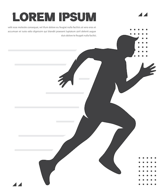 Вектор Великолепный элегантный красочный векторный редактируемый дизайн плаката марафона для ваших чемпионов марафона