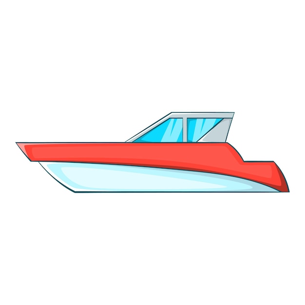 Great powerboat icon Cartoon illustration of great powerboat vector icon for web