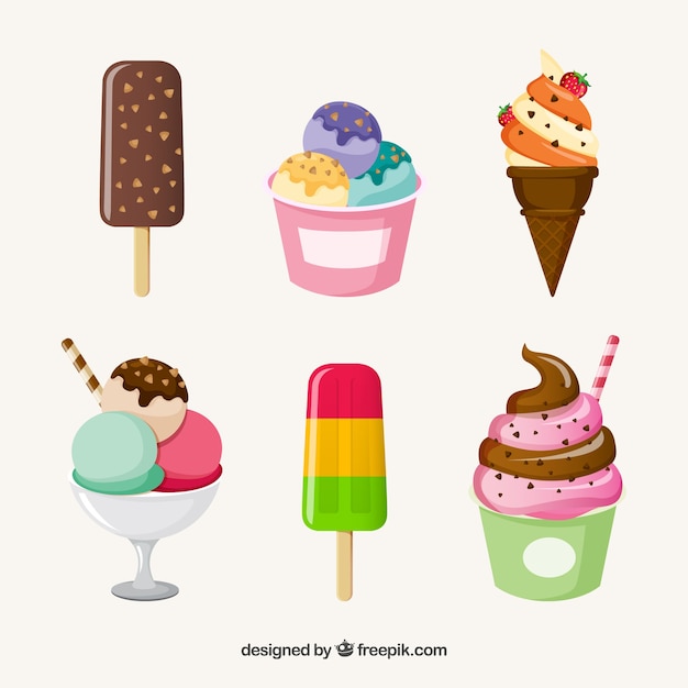 Great selection of delicious ice creams