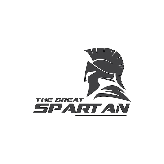 Vector the great spartan design logo template