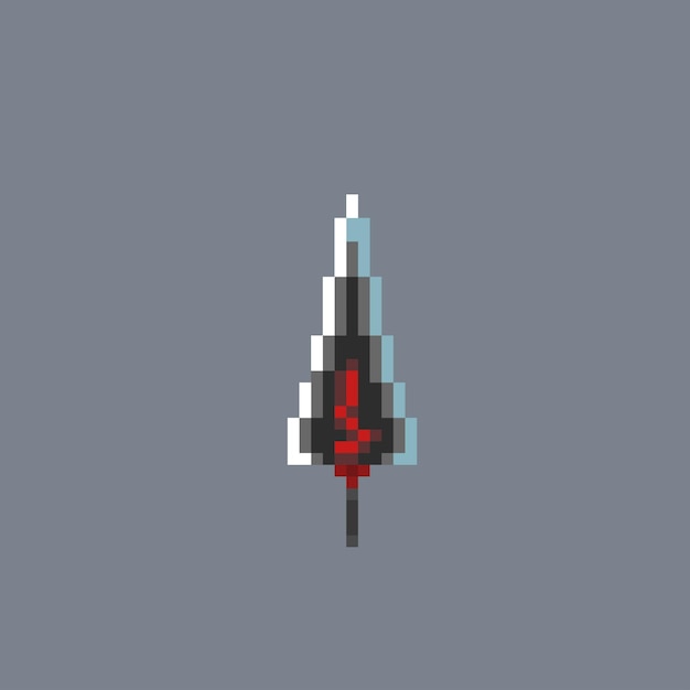 Vector great sword in pixel art style