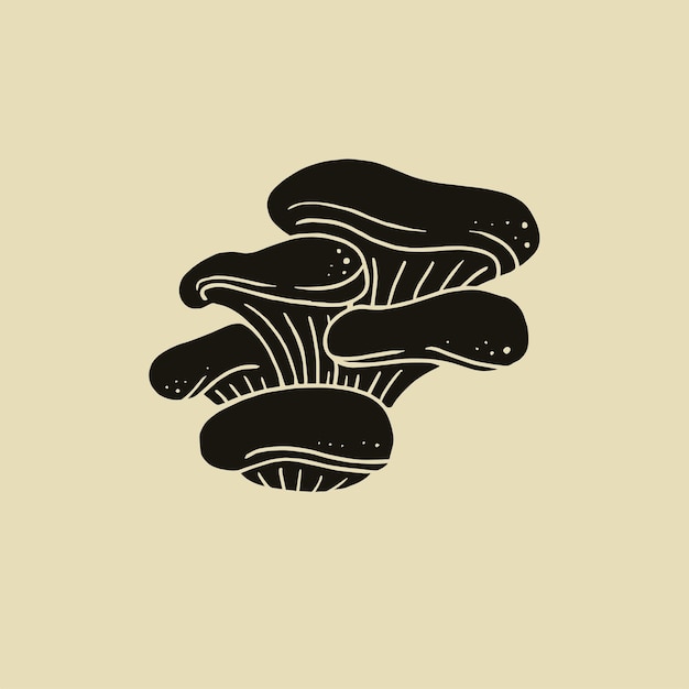 Great Vectorize Mushroom Illustration