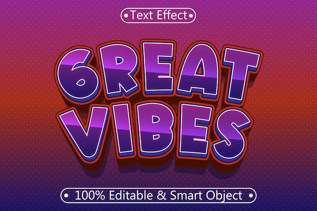 Great Vibes Editable Text Effect 3 dimension Emboss Modern Style