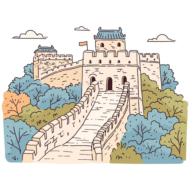 中国大壁のポストカード 絵画 絵画