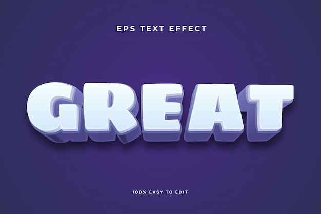  great white purple text effect