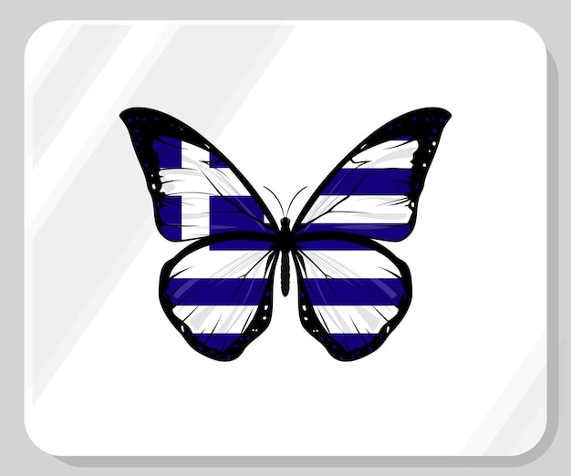 Greece butterfly pride flag icon