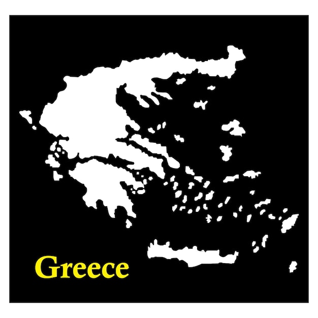 ギリシャ国地図アイコン ベクトル イラスト デザイン