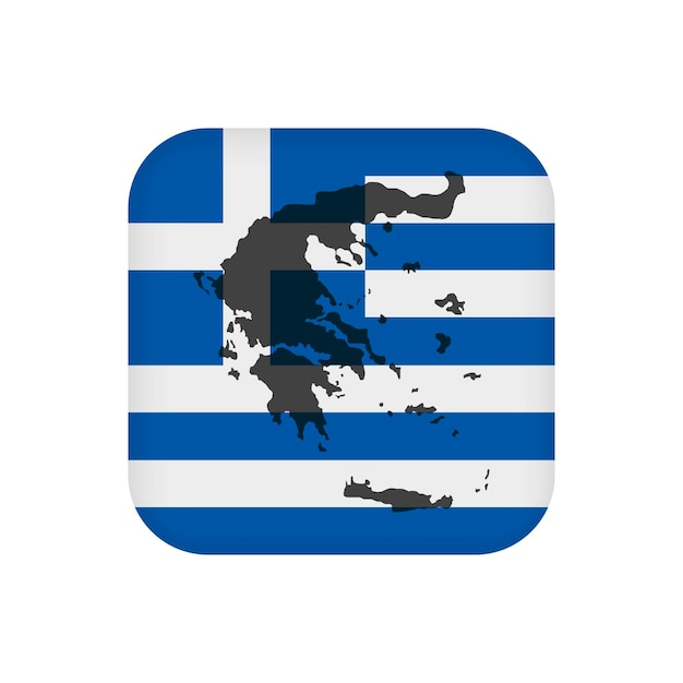 Greece flag official colors Vector illustration