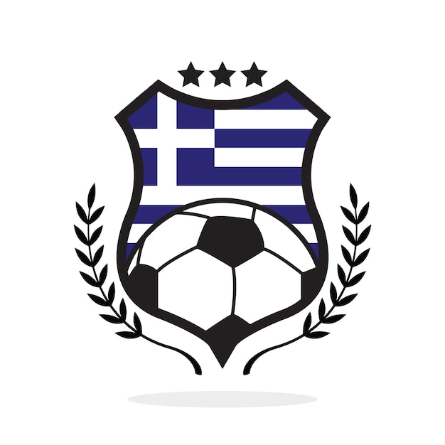 Greece national flag football crest