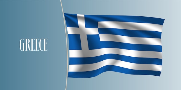 Greece waving flag