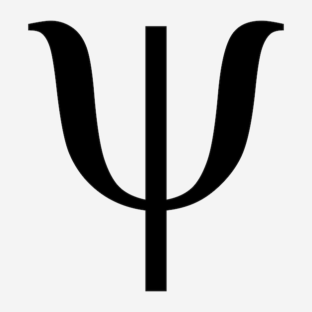 Greek alphabet symbol psi