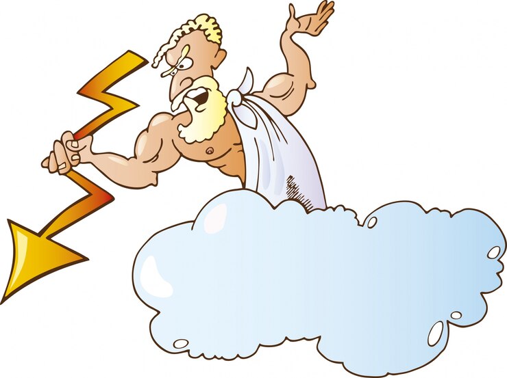 Vector greek god zeus