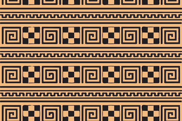 Vector greek key border pattern