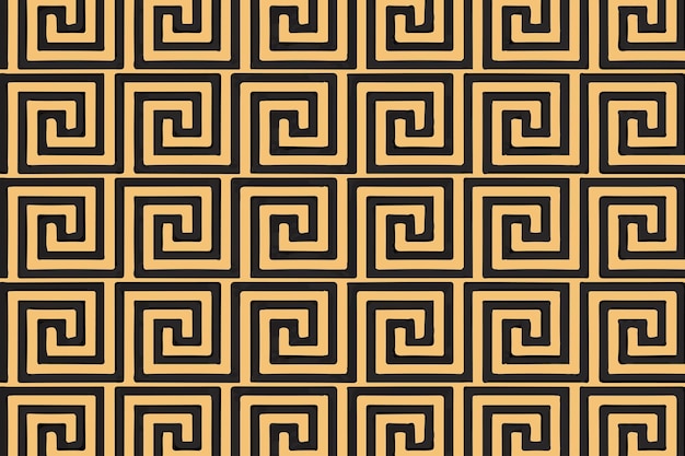 Vector greek key border pattern