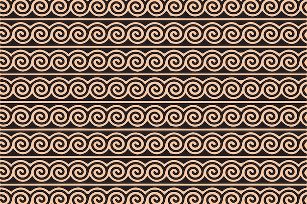 Greek key pattern background Vintage vector pattern