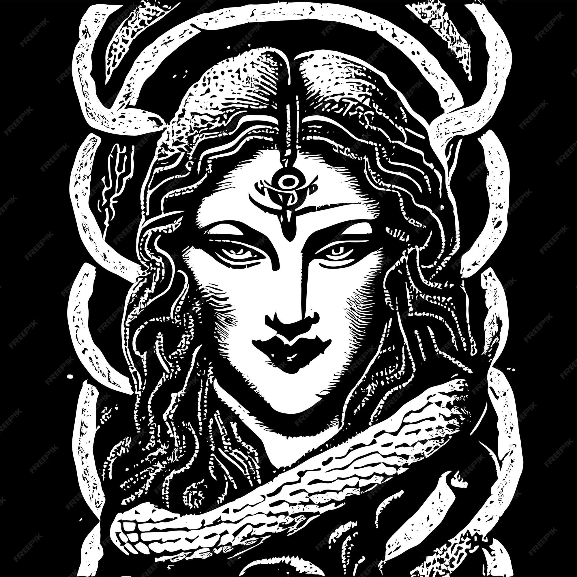 Medusa Gorgon Goddess' Sticker