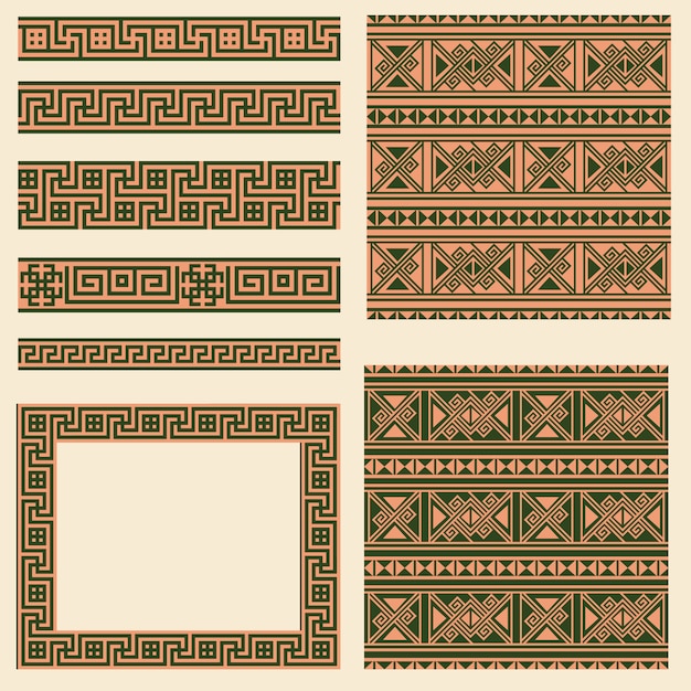 Vector greek ornamental seamless pattern