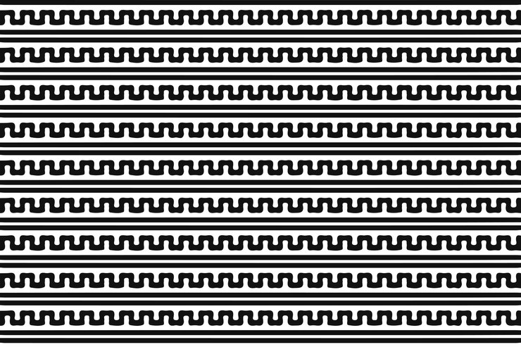 Vector greek roman pattern border decorative ornament ancient greek meander vector design wave