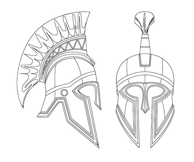 How to Draw a Spartan Helmet - Really Easy Drawing Tutorial