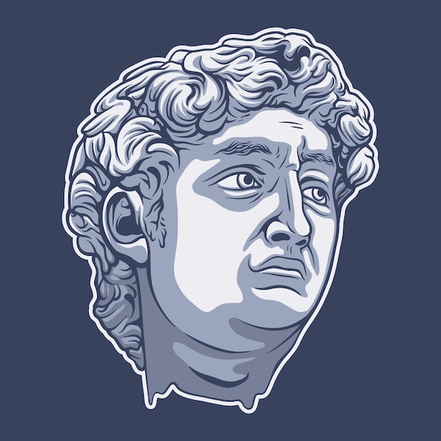 Vector greek statue