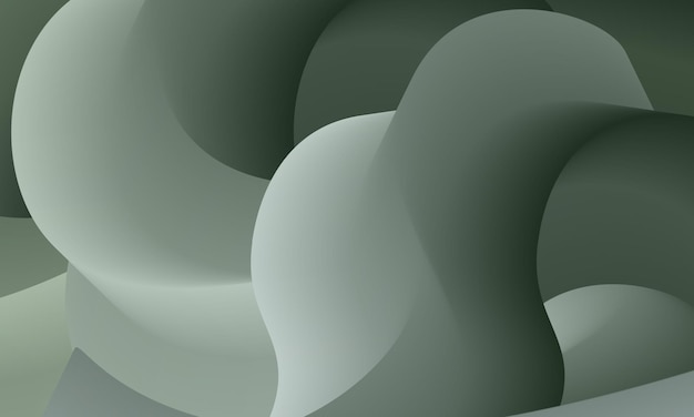 Вектор Зеленый 3d градиент абстрактные формы фона