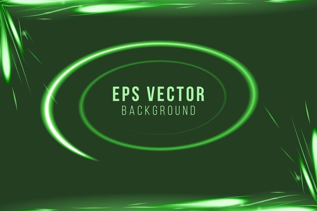 green abstract background decorated with luxury lines vector illustration