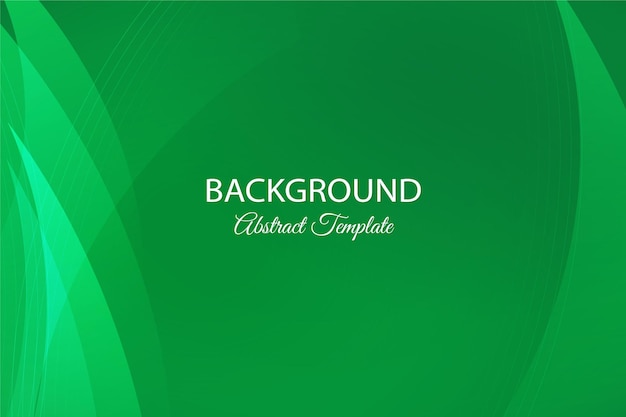 Green abstract background design template