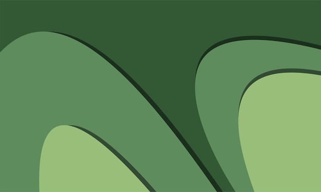 Vettore disegno di papercut gradiente di sfondo astratto verde illustrazione vettoriale