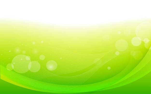 Green abstract background with modern style Wave Background Vector Illustration