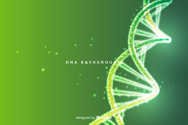 Vector green abstract dna structure background