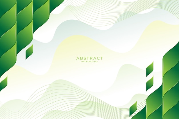 Green Abstract fluid shape sales background Free Vector