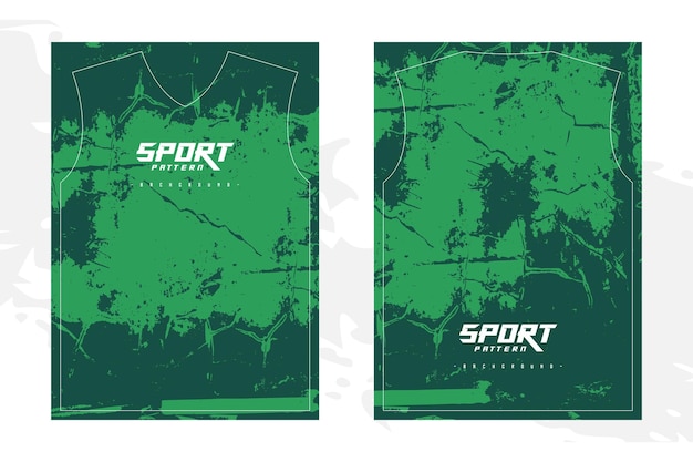 Disegno di sfondo grunge astratto verde per il design di magliette sportive estreme