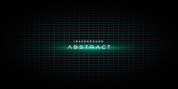 Vector green abstract technology background with light effect