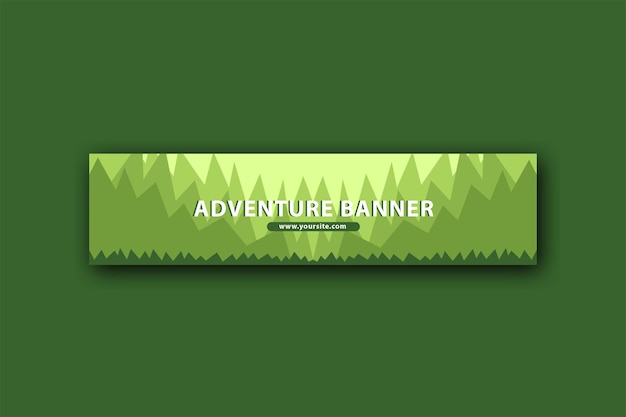 green adventure background Free Vector